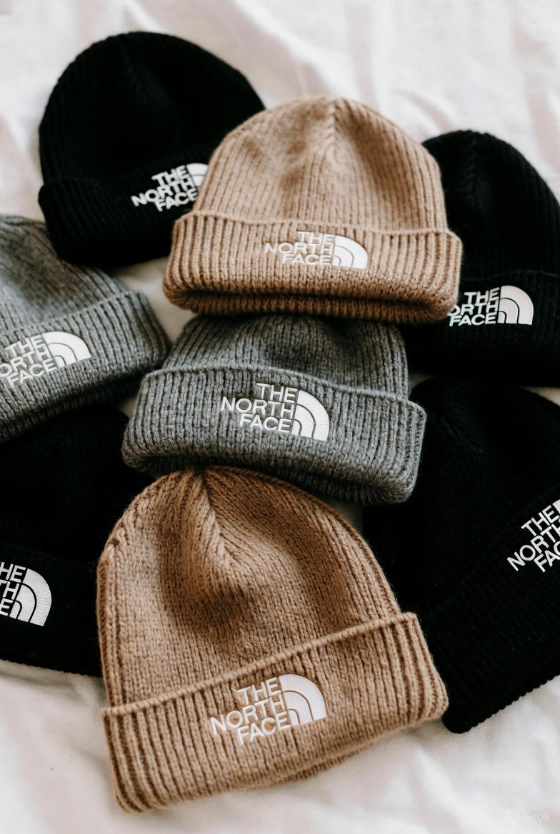 The North Face Vintage Wool Beanie – Logo Box 90s/00s Deadstock